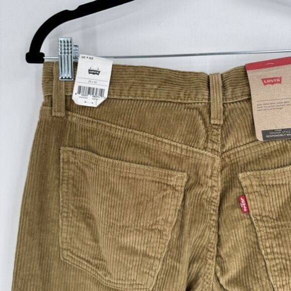 NWT Levi’s Men’s Corduroy Straight Fit Tan Pants Size 29 x 30 Brown Tan - Picture 7 of 14